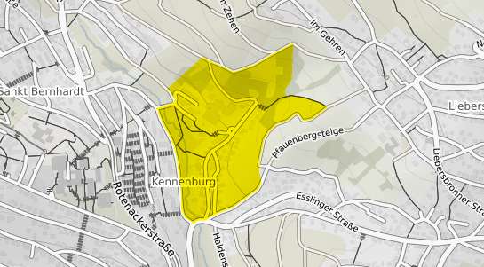 Immobilienpreisekarte Esslingen am Neckar Kennenburg